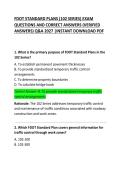 FDOT Standard Plans &lpar;102 Series&rpar; Exam Questions and Correct Answers