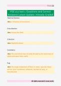 PSE 212 test 1 Questions and Correct &NewLine;Answers&sol; Latest Update &sol; Already Graded