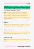 PSE 212 Test &num;2 Questions and Correct &NewLine;Answers&sol; Latest Update &sol; Already Graded 