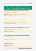 PSE 465 Quiz 1 Questions and Correct &NewLine;Answers&sol; Latest Update &sol; Already Graded