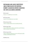 BECKMANN AND LINGS OBSTETRICS&NewLine;AND GYNECOLOGY 8TH EDITION&NewLine;ROBERT CASANOVA REVIEW QUESTION&NewLine;SET WITH ACCURATE ANSWERS&NewLine;