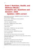 Exam 1 Nutrition&comma; Health&comma; and Wellness NR228 Complete set Questions and Answers &period;2026&period;