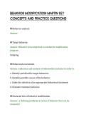 BEHAVIOR MODIFICATION MARTIN KEY&NewLine;CONCEPTS AND PRACTICE QUESTIONS&NewLine;