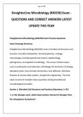 StraighterLine Microbiology &lpar;BIO250&rpar; Exam -QUESTIONS AND CORRECT ANSWERS LATEST is associated with StraighterLine&rsquo;s BIO250 Microbiology course&comma; a foundational college-level microbiology course that applies microbiological principles particularly to health