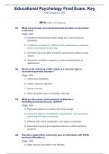 Educational Psychology Final Exam &vert; Complete Study Guide & Exam Preparation 2026