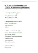 BICSI INSTALLER 2 FIBER MODULE&NewLine;ACTUAL PAPER SOLVED QUESTIONS&NewLine;