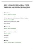 BICSI INSTALLER 2 FIBER MODULE TESTED&NewLine;QUESTIONS AND COMPLETE SOLUTIONS&NewLine;