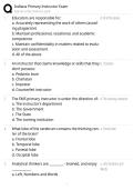 Indiana Primary Instructor Exam &ndash; Questions & Answers &vert; Exam Prep 2026&sol;2027