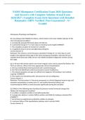 NAMS Menopause Certification Exam 2026 Questions and Answers with Complete Solution Actual Exam 2026&sol;2027 &vert; Complete Exam-Style Questions with Detailed Rationales &vert; 100&percnt; Verified &vert; Pass Guaranteed &ndash; A&plus; Graded