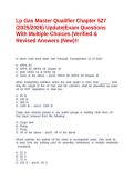 Lp Gas Master Qualifier Chapter 527 &lpar;2025&sol;2026&rpar; Update&vert;Exam Questions With Multiple Choices &vert;Verified & Revised Answers &lpar;New&rpar;&excl;&excl;