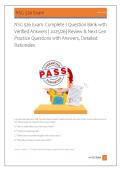 NSG 526 Exam  Complete 1 Question Bank with &NewLine;Verified Answers &vert; 2025&sol;26&vert; Review & Next Gen &NewLine;Practice Questions with Answers&comma; Detailed &NewLine;Rationales &NewLine; 