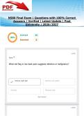 N580 Final Exam &vert; Questions with 100&percnt; Correct&NewLine;Answers &vert; Verified &vert; Latest Update &vert; Post&NewLine;University &vert; 2026&sol;2027