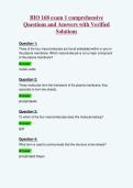 BIO 168 exam 1 comprehensive&NewLine;Questions and Answers with Verified&NewLine;Solutions