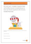 NSG 526 Exam  Complete 3 Question Bank &NewLine;with Verified Answers &vert; 2025&sol;26&vert; Review & &NewLine;Next Gen Practice Questions with Answers&comma; &NewLine;Detailed Rationales 