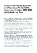 Nr 327 Exam1 Complete Questions And Answers A&plus; Verified 100&percnt; Correct Latest Update 2025 &sol;2026 Guaranteed Pass Exam