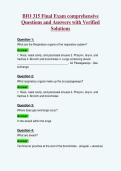 BIO 315 Final Exam comprehensive&NewLine;Questions and Answers with Verified&NewLine;Solutions