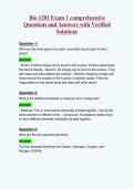 Bio 1201 Exam 1 comprehensive&NewLine;Questions and Answers with Verified&NewLine;Solutions
