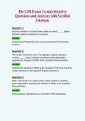 Bio 1201 Exam 3 comprehensive&NewLine;Questions and Answers with Verified&NewLine;Solutions