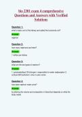 bio 2301 exam 4 comprehensive&NewLine;Questions and Answers with Verified&NewLine;Solutions