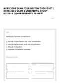 NURS 3366 EXAM FOUR REVIEW 2026&sol;2027 &vert; NURS 3366 EXAM 4 QUESTIONS&comma; STUDY GUIDE & COMPREHENSIVE REVIEW