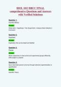 BIOL 1013 BRCC FINAL&NewLine;comprehensive Questions and Answers&NewLine;with Verified Solutions