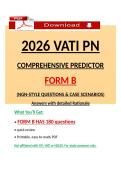 VATI PN Comprehensive Predictor Form B 2026 &ndash; 180 NGN Questions&comma; Answers & Rationales &lpar;Latest PDF&rpar;
