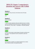 BIOS 251 Chapter 3 comprehensive&NewLine;Questions and Answers with Verified&NewLine;Solutions