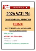 2026 VATI PN Comprehensive Predictor Form C &ndash; 180 NGN Questions & Detailed Rationales &lpar;Latest PDF&rpar;
