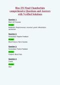 Bios 251 Final Chamberlain&NewLine;comprehensive Questions and Answers&NewLine;with Verified Solutions