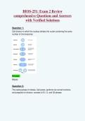 BIOS-251&colon; Exam 2 Review&NewLine;comprehensive Questions and Answers&NewLine;with Verified Solutions