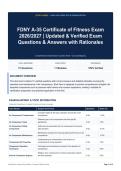 FDNY A-35 Certificate of Fitness Exam 2026&sol;2027 - Updated & Verified Exam Questions & Answers with Rationales