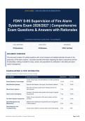 FDNY S-95 Supervision of Fire Alarm Systems Exam 2026&sol;2027 - Comprehensive Exam Questions & Answers with Rationales