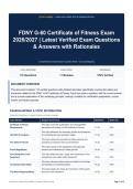 FDNY G-60 Certificate of Fitness Exam 2026&sol;2027 - Latest Verified Exam Questions & Answers with Rationales
