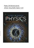 Physics&comma; 12th Edition by Cutnell &ndash; Comprehensive Test Bank with Practice Questions&NewLine;&NewLine;