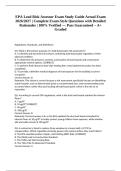 EPA Lead Risk Assessor Exam Study Guide Actual Exam 2026&sol;2027 &vert; Complete Exam-Style Questions with Detailed Rationales &vert; 100&percnt; Verified &mdash; Pass Guaranteed &ndash; A&plus; Graded