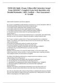 NURS 620 Adult 1 Exam 2 &lpar;Maryville University&rpar; Actual Exam 2026&sol;2027 &vert; Complete Exam-Style Questions with Detailed Rationales &vert; 100&percnt; Verified &mdash; Pass Guaranteed &ndash; A&plus; Graded