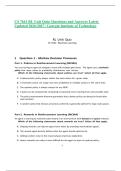 CS 7641 RL Unit Quiz&vert; Questions and Answers Latest&NewLine;Updated 2026&sol;2027 &vert; Georgia Institute of Technology