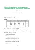 CS 7641 SL Unit Quiz Solutions&vert; Questions and Answers&NewLine;Latest Updated 2026&sol;2027 &vert; Georgia Institute of Technology