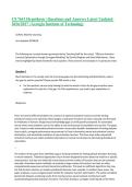 CS 7641 Hypothesis &vert; Questions and Answers Latest Updated&NewLine;2026&sol;2027 &vert; Georgia Institute of Technology