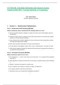 CS 7641 OL Unit Quiz&vert; Questions and Answers Latest&NewLine;Updated 2026&sol;2027 &vert; Georgia Institute of Technology