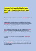  &NewLine;Pharmacy Technician Certification Exam &NewLine;2026&sol;2027 &ndash; Complete Exam Prep & Study Guide &NewLine; &NewLine;