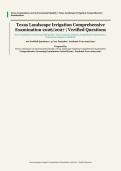 Texas Landscape Irrigation&NewLine;&vert; Texas Commission on Environmental Quality&NewLine;&vert; Academic Year 2026&sol;2027&NewLine;&vert; Comprehensive Licensing Examination&NewLine;&vert; 100 Verified Questions and Correct Answer Rationales