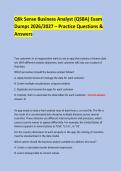 Qlik Sense Business Analyst &lpar;QSBA&rpar; Exam &NewLine;Dumps 2026&sol;2027 &ndash; Practice Questions & Answers &NewLine;  &NewLine; &NewLine;