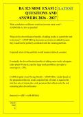 BA 323 SDSU EXAM 2 &NewLine;QUESTIONS AND &NewLine;ANSWERS 2026 - 2027
