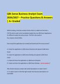 Qlik Sense Business Analyst Exam &NewLine;2026&sol;2027 &ndash; Practice Questions & Answers &vert; A&plus; Graded &NewLine; &NewLine; &NewLine;