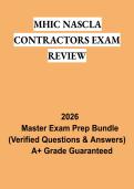 MHIC NASCLA Contractors Exam Review 2026 &vert; Maryland Contractor License Study Guide & Exam Prep