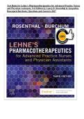 Test Bank for Lehne's Pharmacotherapeutics for Advanced Practice Nurses and Physician Assistants&comma; 3rd Edition by Laura D&period; Rosenthal & Jacqueline Rosenjack Burchum &vert; Questions & Answers &vert; 2027&NewLine;
