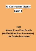VA Contractors License Exam 1 Study Guide 2026 &vert; Virginia Contractor Licensing & Business Law Review