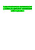 Test Bank for Principles of Information Systems 15th Edition by Stair & Reynolds &vert; All Chapters Complete
