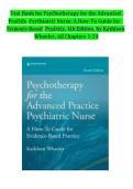 Test Bank for Psychotherapy Practice for the Advanced Nurse 4th Edition by Kathleen Wheeler &vert; Chapters 1-24